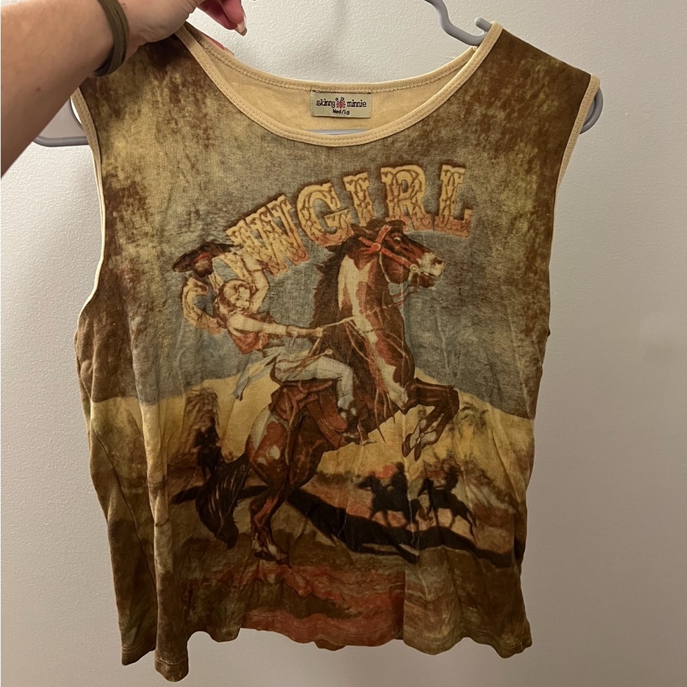 Vintage Nashville cowgirl tank top size M/L